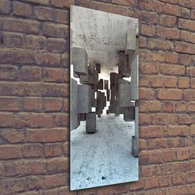 Foto obraz na ścianę akryl pionowy Sześciany w betonie