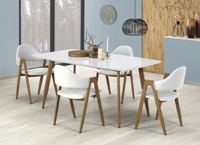 Krzesło na metalowym stelażu pokryte ekoskórą K247