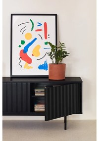 Czarna szafka pod TV 180x52 cm Sierra – Teulat
