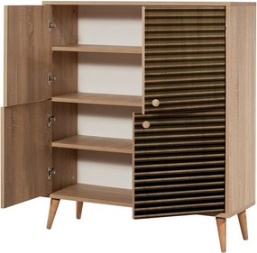 Szafka Mega Sonoma Oak Stripes II