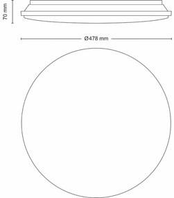 Philips 8720169196131 sufitowa lampa LED Wincel 40W 4300LM 2700-6500K 48 cm IP20, biała + pilot