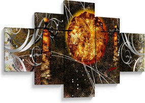 Obraz malarstwa z epoki starożytnej (125x70 cm)