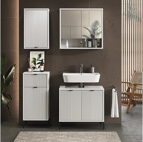 Zestaw mebli łazienkowych biały 70x45x63 eliza