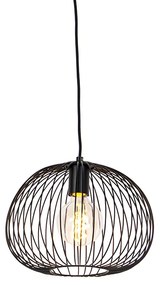 Designerska lampa wisząca czarna - Wire Dough