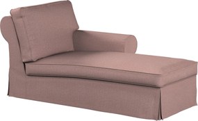 Pokrowiec na szezlong Ektorp prawy kolor różowy tkanina strukturalna