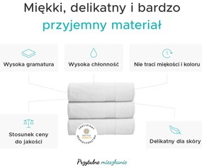 Ręcznik kąpielowy żółty DONNA 70x130 cm, 100% bawełna