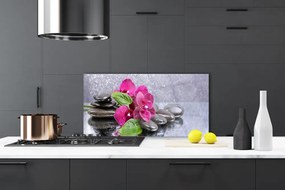 Panel Szklany do Kuchni Malarska Wizja Storczyka