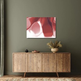 Obraz na szkle - Czerwony abstrakcyjny kwiat N⁰3 (70x50 cm)