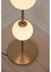 Lampa stojąca LED w kolorze mosiądzu ze ściemniaczem i szklanym kloszem (wysokość 128 cm) Audrey Floor – UMAGE
