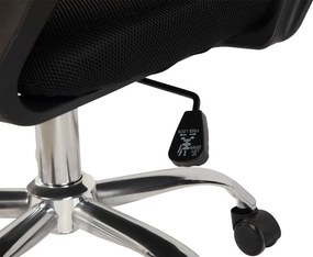 Czarne tapicerowane krzesło biurowe Evon – Bonami Essentials