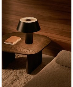 Czarna lampa stołowa z metalowym kloszem (wysokość 32 cm) Ancare – Kave Home