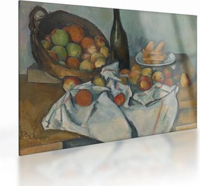 Obraz na szkle - Paul Cezanne, The Basket of Apples, reprodukcje (70x50 cm)