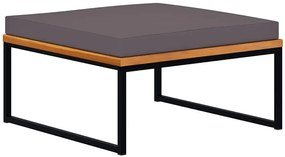 Tapicerowana pufa z metalową podstawą F1-K96