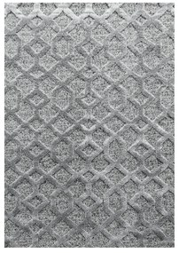 Dywan nowoczesny 3D La Casa szary 280 cm x 370 cm