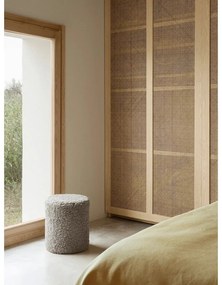 Szary puf z materiału bouclé Teddy – Blomus