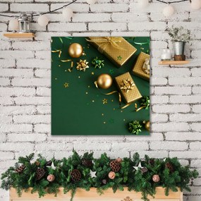 Obraz na Płótnie Prezenty Ozdoby Zima Święta
