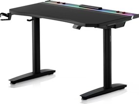 Biurko gamingowe elektryczne RGB Diablo X-Forge, 120x70 cm, czarne