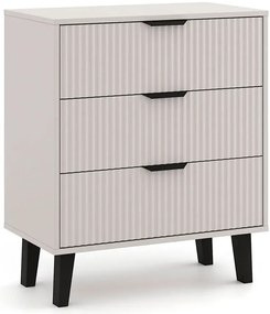 Komoda kaszmirowa z 3 szufladami na nóżkach W5-B57