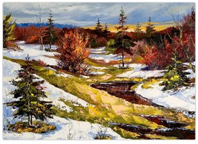 Obraz - Nadejście wiosny (70x50 cm)