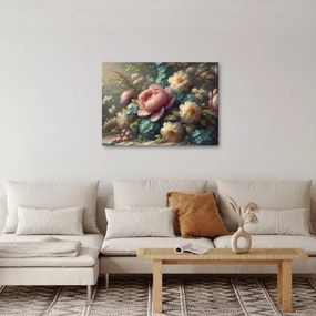 Obraz - Martwa natura z kwiatami - obraz (70x50 cm)