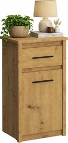 Wąska Klasyczna Komoda Dąb Artisan T0-W66