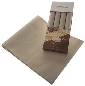Podkładki SES4004 Beige 30 x 45 cm, zestaw 4 sztuk