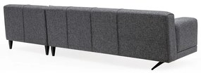 Ciemnoszara sofa narożna Artie Jivago, narożnik prawy