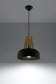 Czarna industrialna lampa wisząca - EX516-Casko