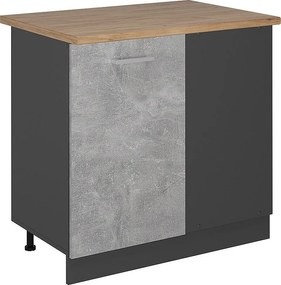 Szafka narożna beton 86x60x81.6 r-line