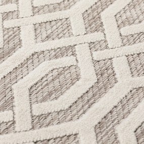 Beżowy okrągły dywan odpowiedni na zewnątrz ø 160 cm Mondo – Flair Rugs