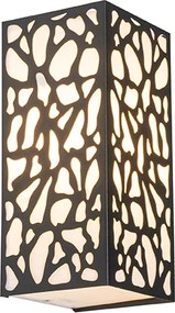 Nowoczesna zewnętrzna lampa ścienna czarna IP44 - Nicole