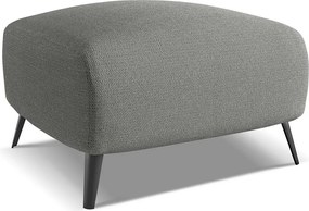 Pufa - z tkaniny szenilowej - słoniowy - MALIE