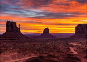 Obraz na szkle - Monument Valley v Arizonie (70x50 cm)