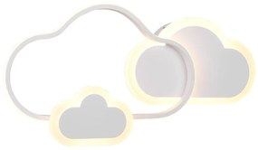 Biała lampa dziecięca 52x25 cm Cloudy – Trio