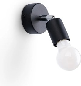 Czarny kinkiet ø 6 cm Brando – Sollux