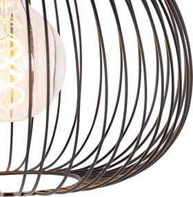 Designerska lampa wisząca czarna - Wire Dough