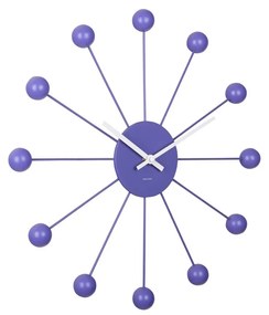 Karlsson 5977PU designerski zegar ścienny fioletowy, średnica 40 cm