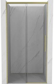 Mexen Rox drzwi prysznicowe rozsuwane 100 cm, transparent, złote szczotkowane - 8C2-100-000-55-00