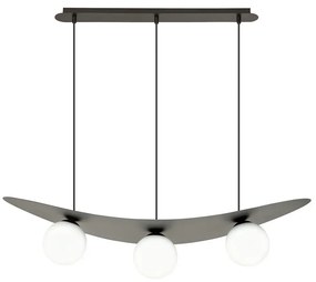 Loftowa lampa wisząca z mlecznymi kloszami - D123 T7-A87