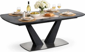 Popielaty nowoczesny stół rozkładany P0-T81