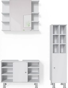 Zestaw mebli łazienkowych biały 60x32x54 fynn