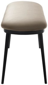 Beżowa ławka z imitacji skóry Gain – Unique Furniture