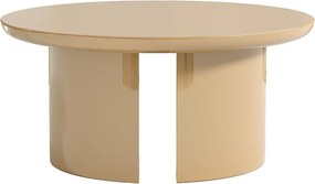 Stolik kawowy z płyty MDF - Lakierowany beż - DERLALI