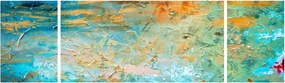 Obraz niebieskiej abstrakcji (170x50 cm)