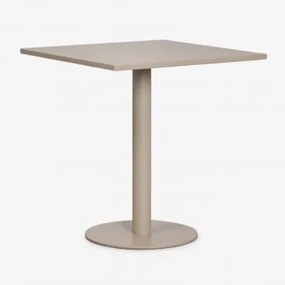 Kwadratowy Stół Kuchenny 70x70 Cm Z Żelaza Mizzi Moka Brown - Sklum
