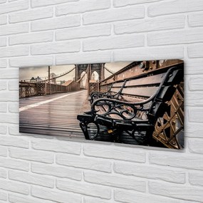 Zdjęcie na płótnie Ławka z Widokiem na Most