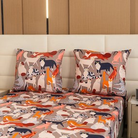 PrzytulneMieszkanie.pl PrzytulneMieszkanie.pl Pościel z mikrofibry CATMOSPHERE kolorowa Rozmiar pościeli: 70 x 90 cm | 140 x 200 cm