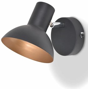 Czarno-złote regulowane kinkiety 2 sztuki - 20X EX116 B3-L11