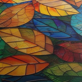 Obraz - Mozaika z liści (70x50 cm)