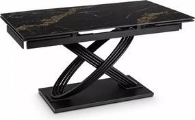 Stół rozkładany Tevois 160-240 cm – blat ze spieku kwarcowego, elegancki i nowoczesny stół do salonu